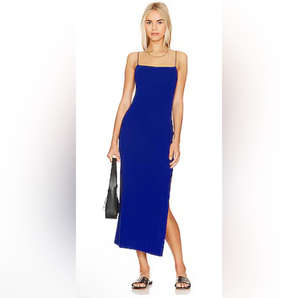 NEW Enza Costa $288 Royal Blue Maxi Dress Size Small